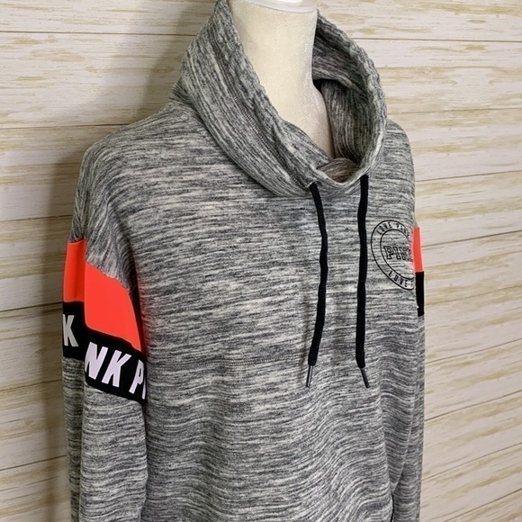 PINK Funnel Neck Sweatshirt - Picture 2 of 6